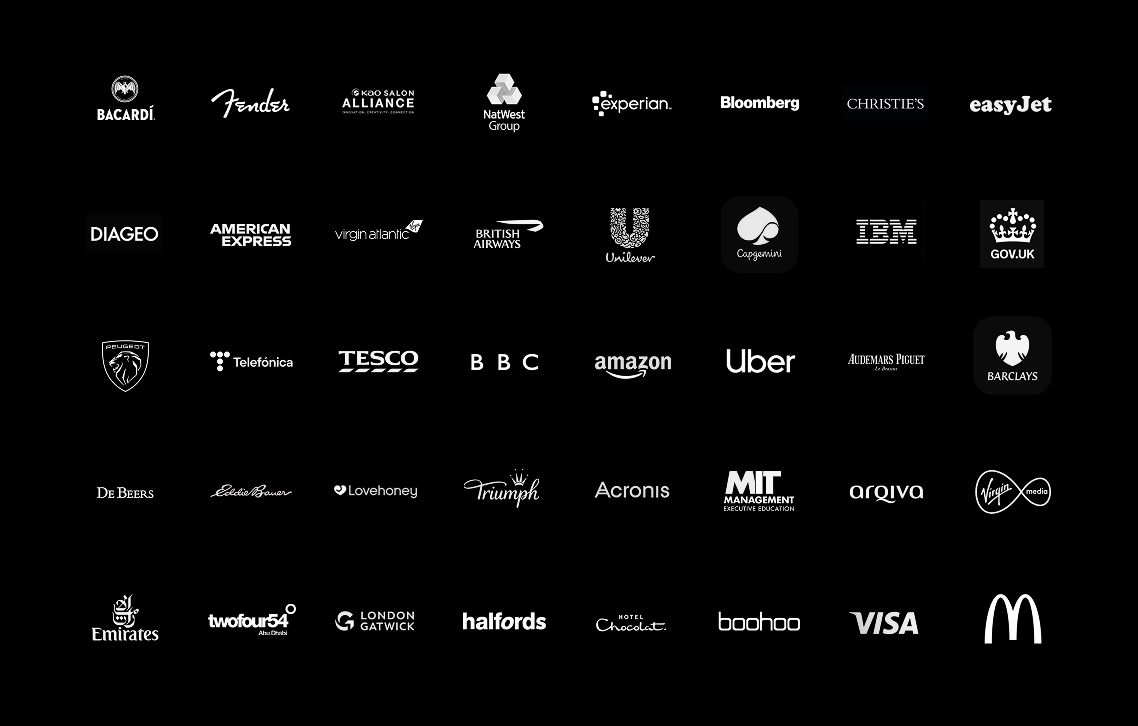 Clients and Brands Logo Wall
